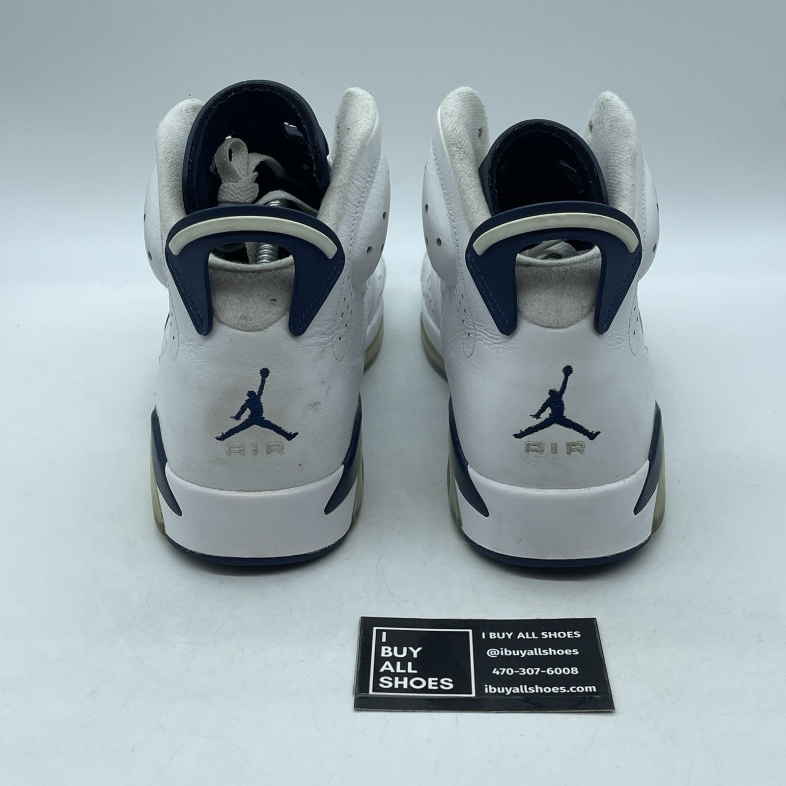 Size 11.5 - Jordan 6 Retro Midnight Navy White Leather (CT8529-141)