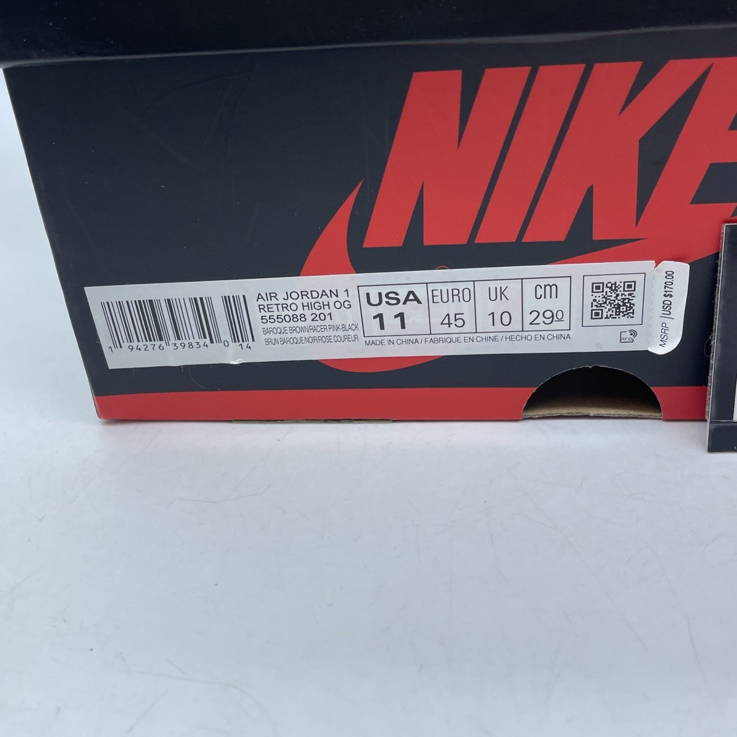 Size 11 - Jordan 1 Retro High Tokyo Bio Hack Black Brown Suede (555088-201)