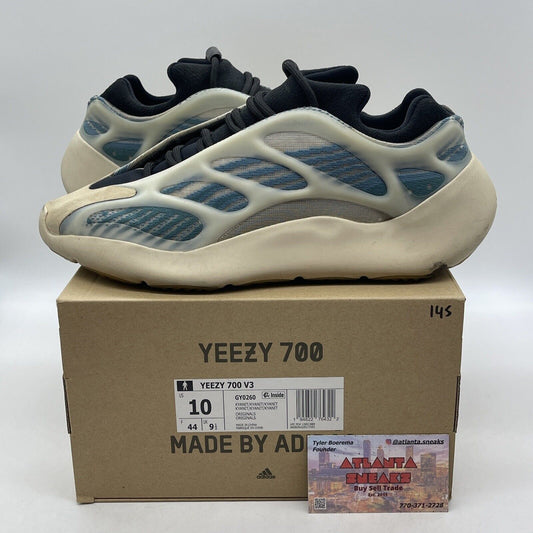 Size 10 - adidas Yeezy 700 V3 Kyanite Blue Suede Tan Leather (GY0260)