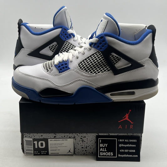 Size 10 - Air Jordan 4 Retro Mid Motorsports (308497-117)