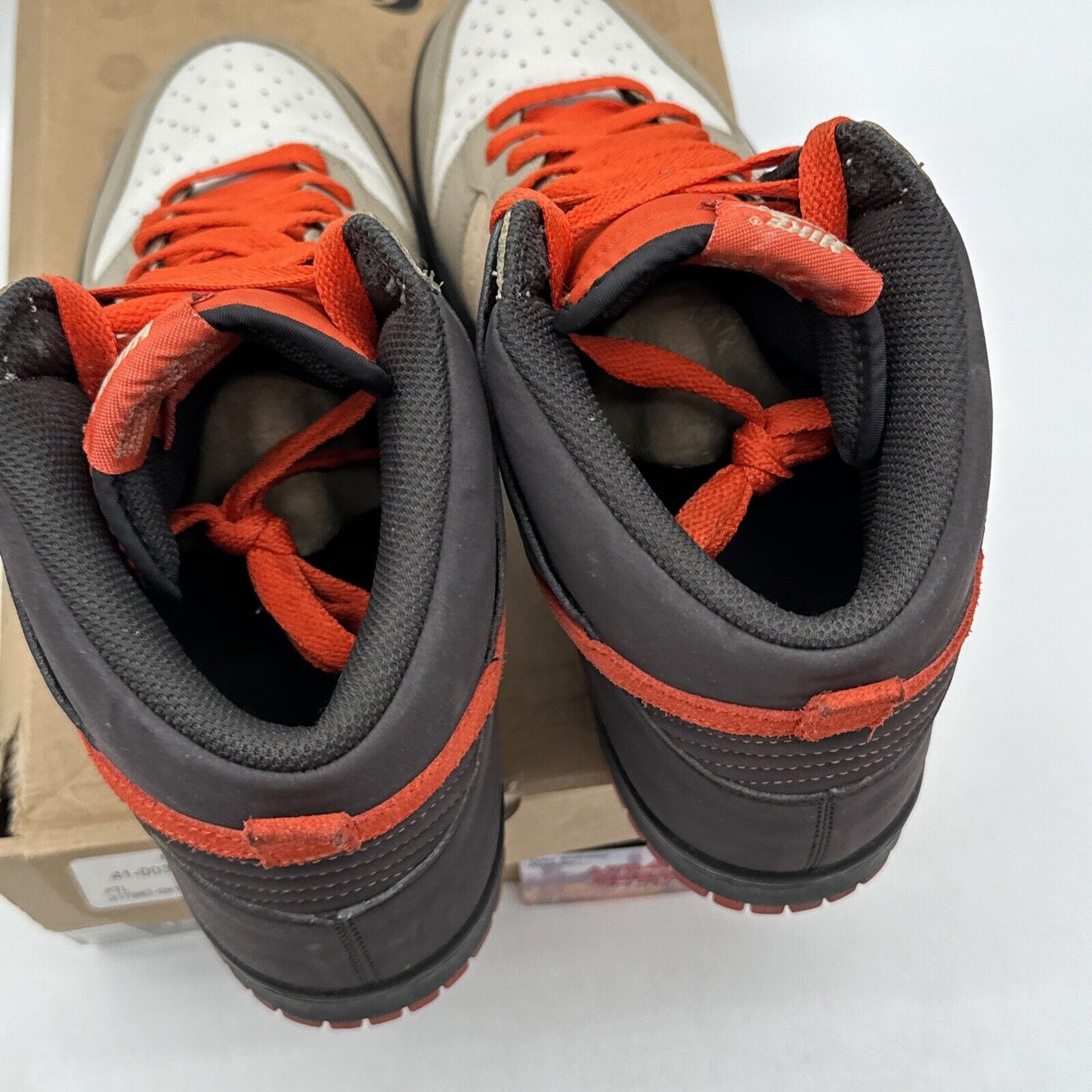 Size 12 - Nike Dunk High Brown - 317982-081 Orange 2008 Release Suede Leather