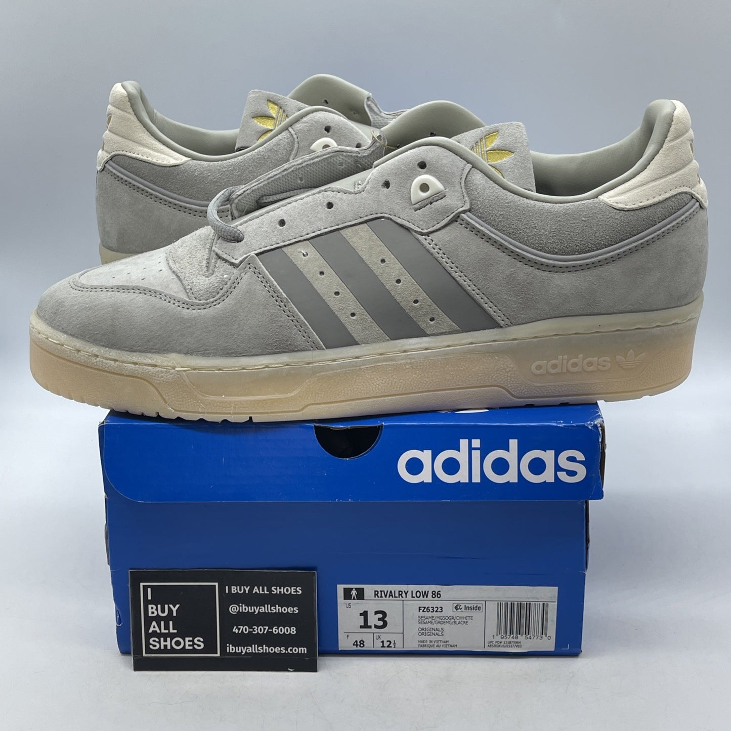 Size 13 - Adidas Rivalry 86 Low Sesame (FZ6323)