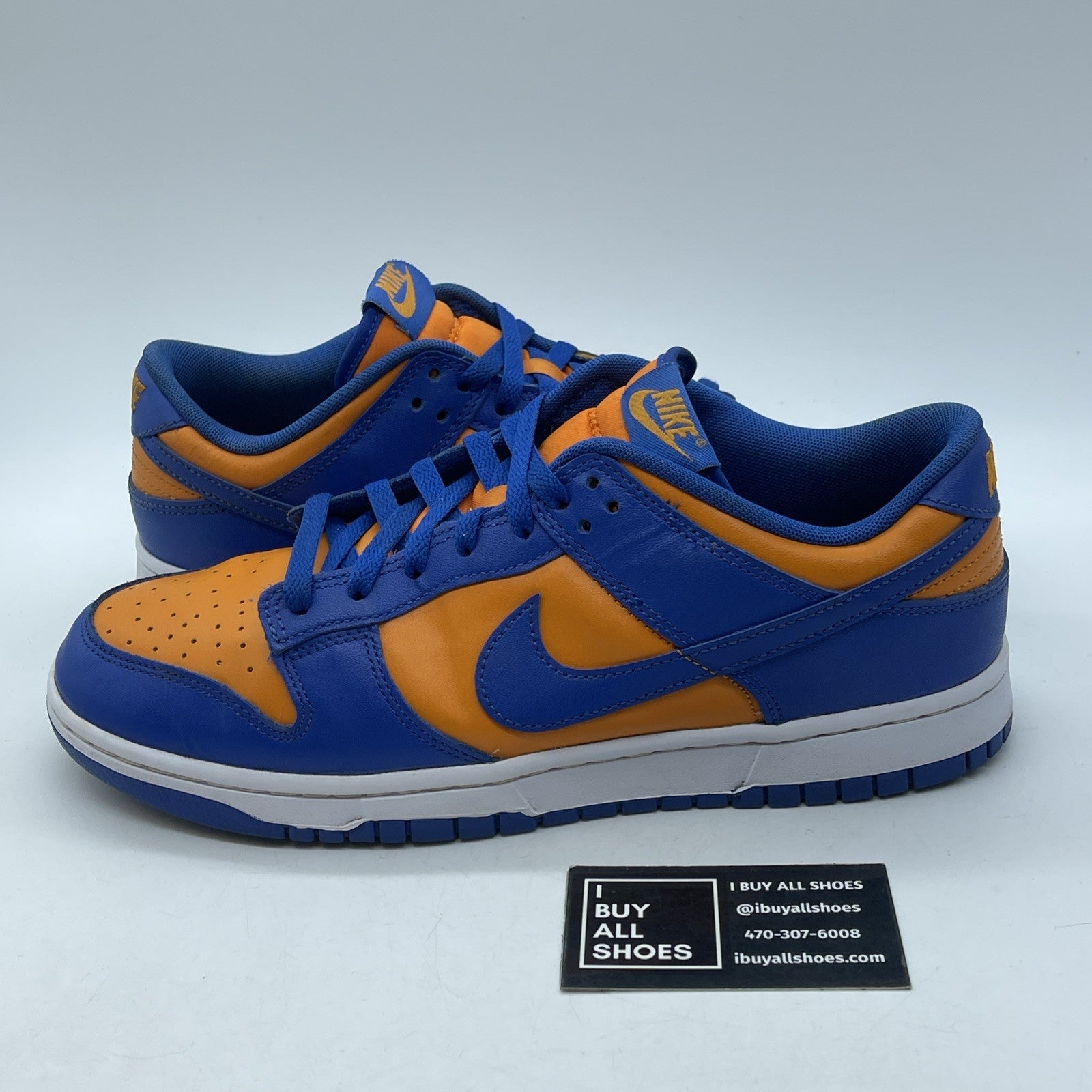 Size 11 - Nike Dunk Low Knicks Blue Orange Leather (DV0833-800)
