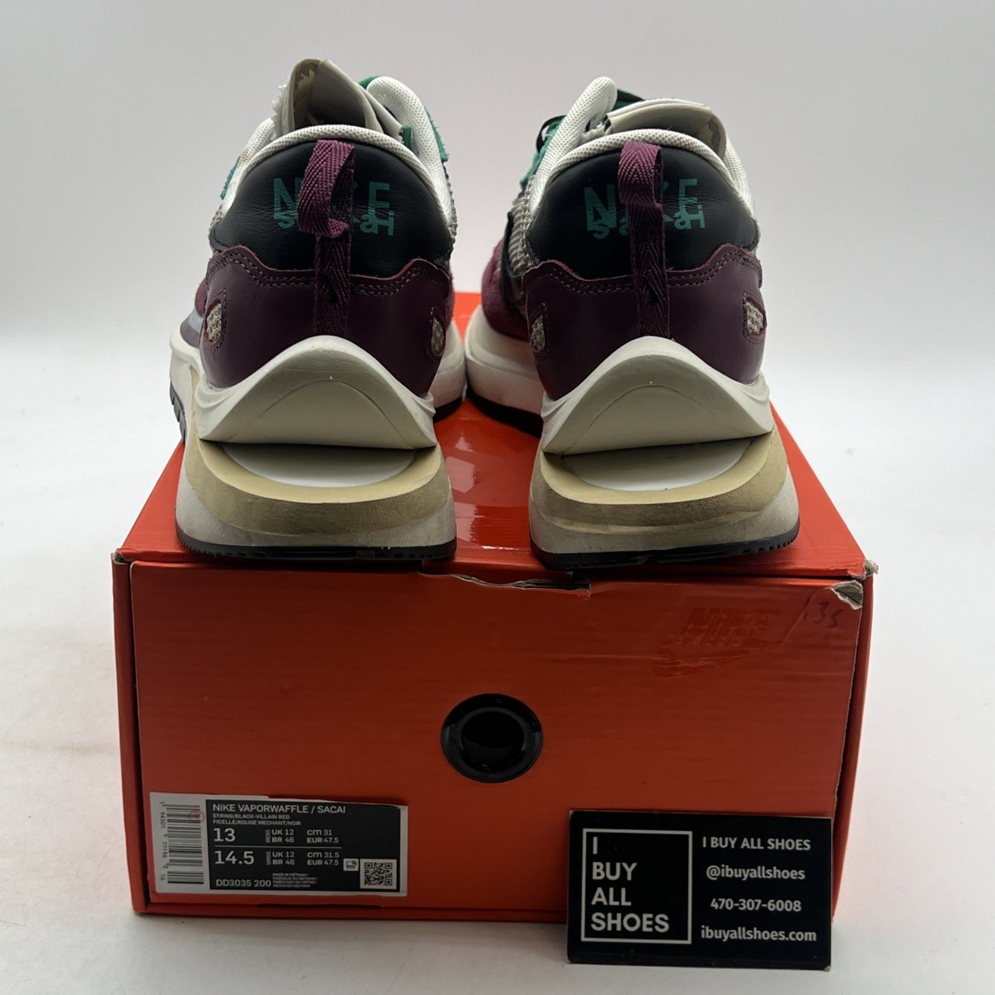 Size 13 - Nike sacai x VaporWaffle SP Villain Red (DD3035-200)