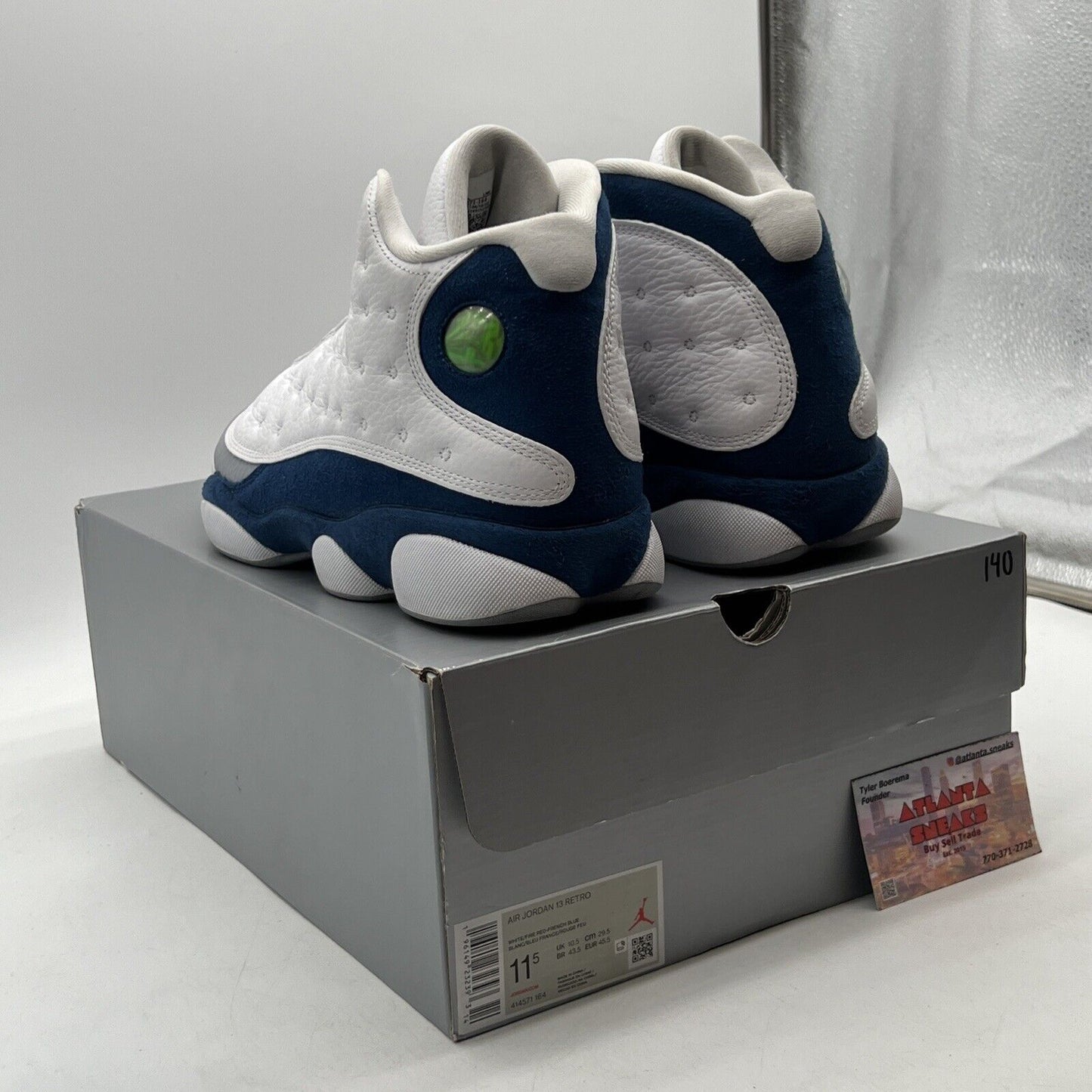 Size 11.5 - Jordan 13 Retro Mid French Blue Grey Leather (414571-164)