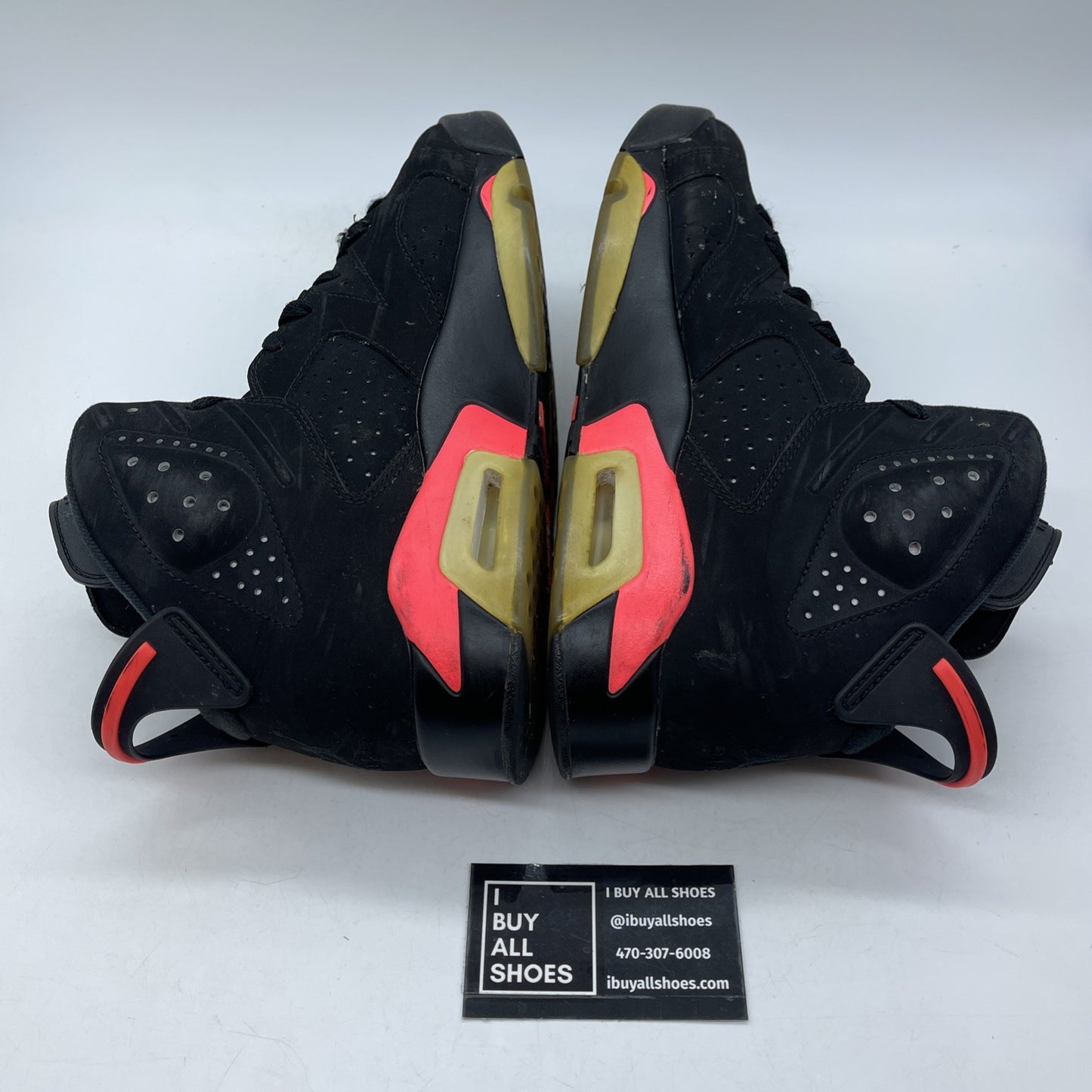 Size 9.5 - Jordan 6 Retro Infrared Black Pink Suede (384664-023)