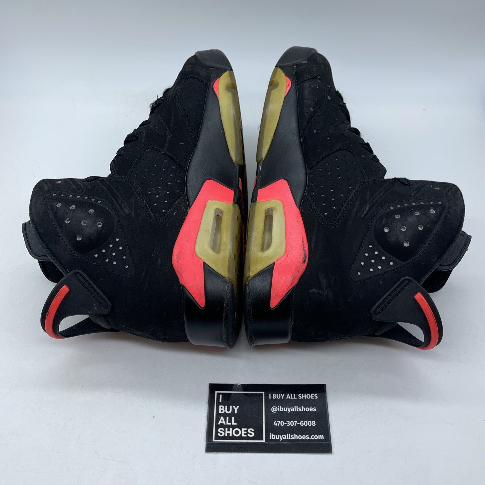 Size 9.5 - Jordan 6 Retro Infrared Black Pink Suede (384664-023)