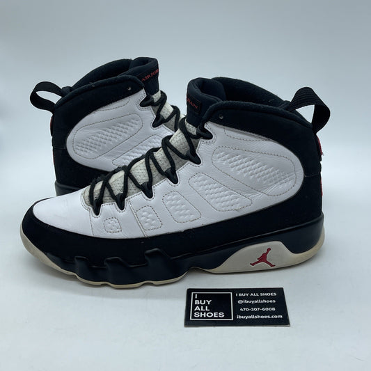 Size 11 - Jordan 9 Retro space jam 2016 Black White Suede Leather (302370-112)