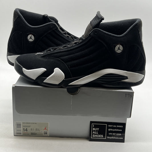 Size 14 - Air Jordan 14 Retro Black White (487471-016)