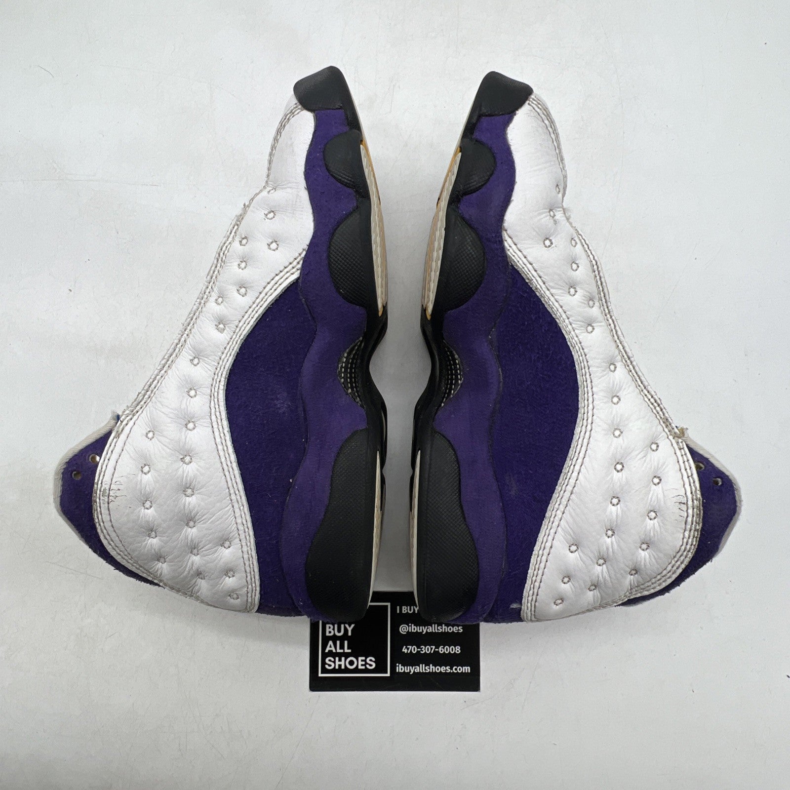 Size 4Y - Air Jordan 13 Retro Mid Lakers (884129-105)