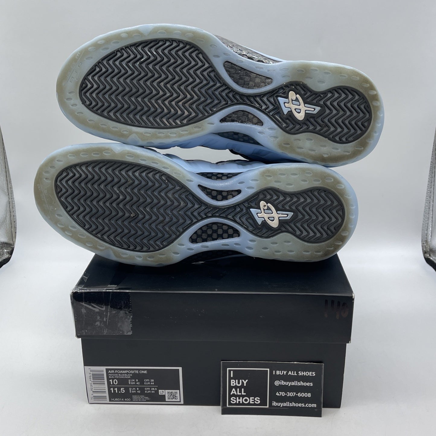 Size 10 - Nike Air Foamposite One Psychic Blue (HJ6014-400)