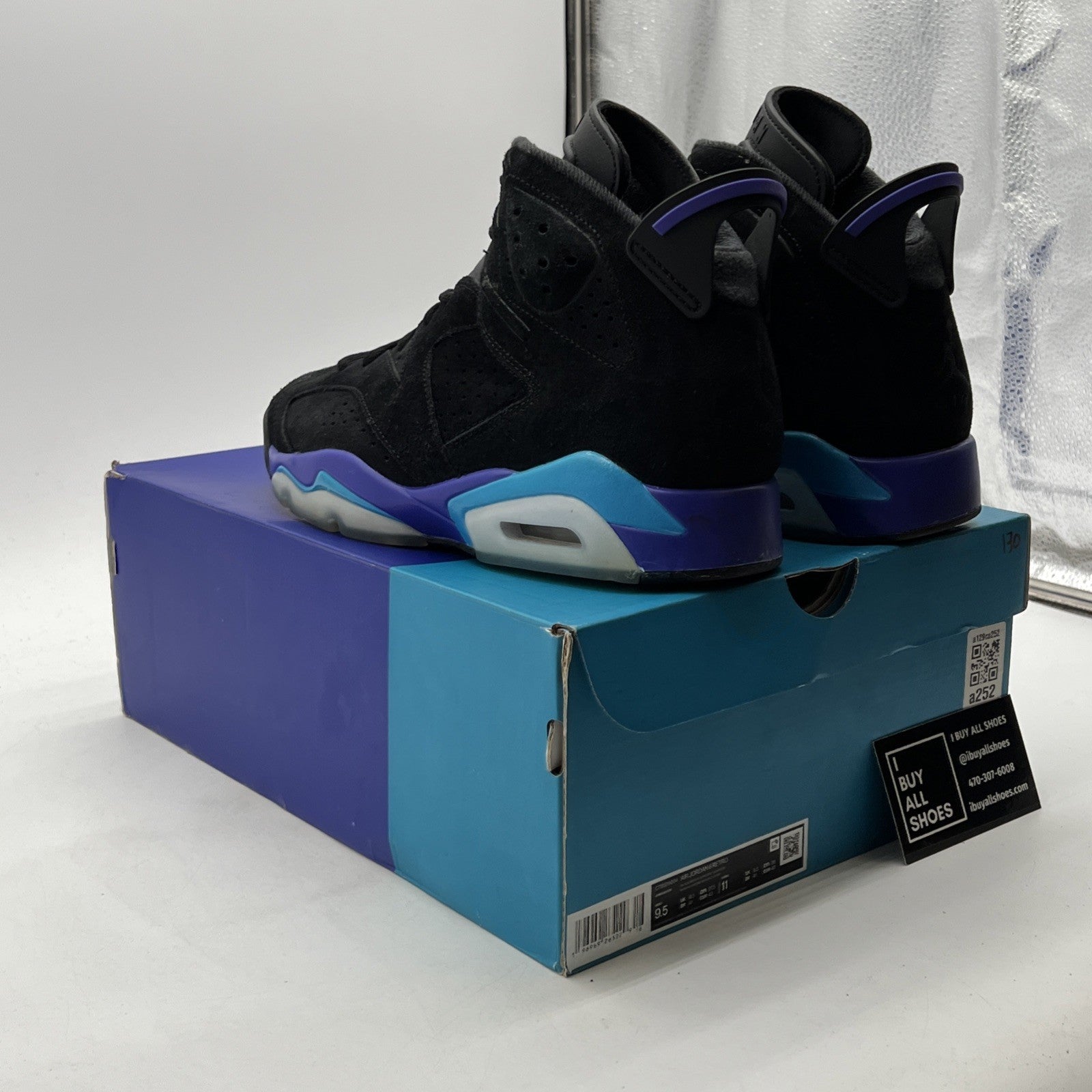 Size 9.5 - Air Jordan 6 Retro Aqua (CT8529-004)