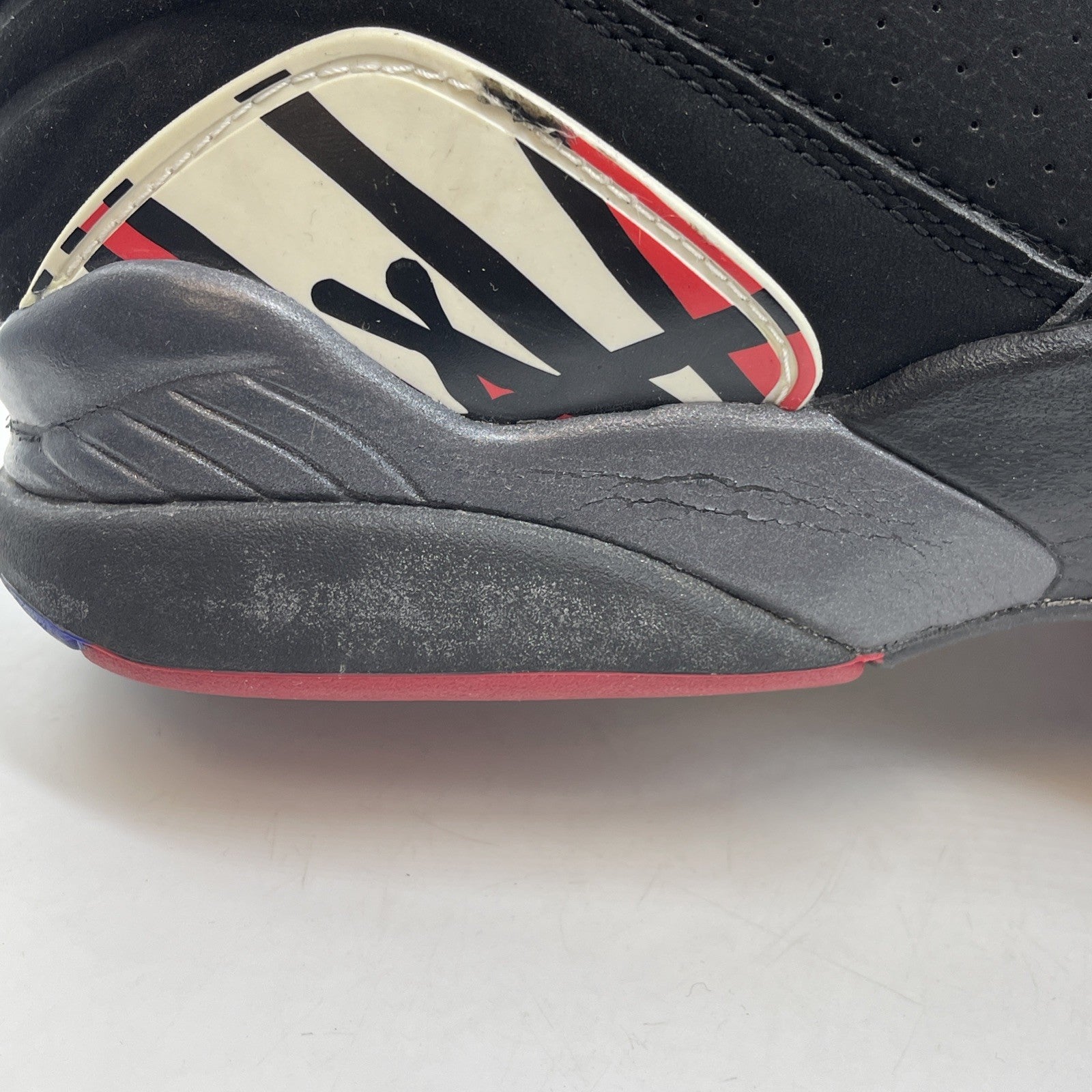 Size 13 - Air Jordan 8 Retro 2007 Playoff Black White Red Suede (305381-061)