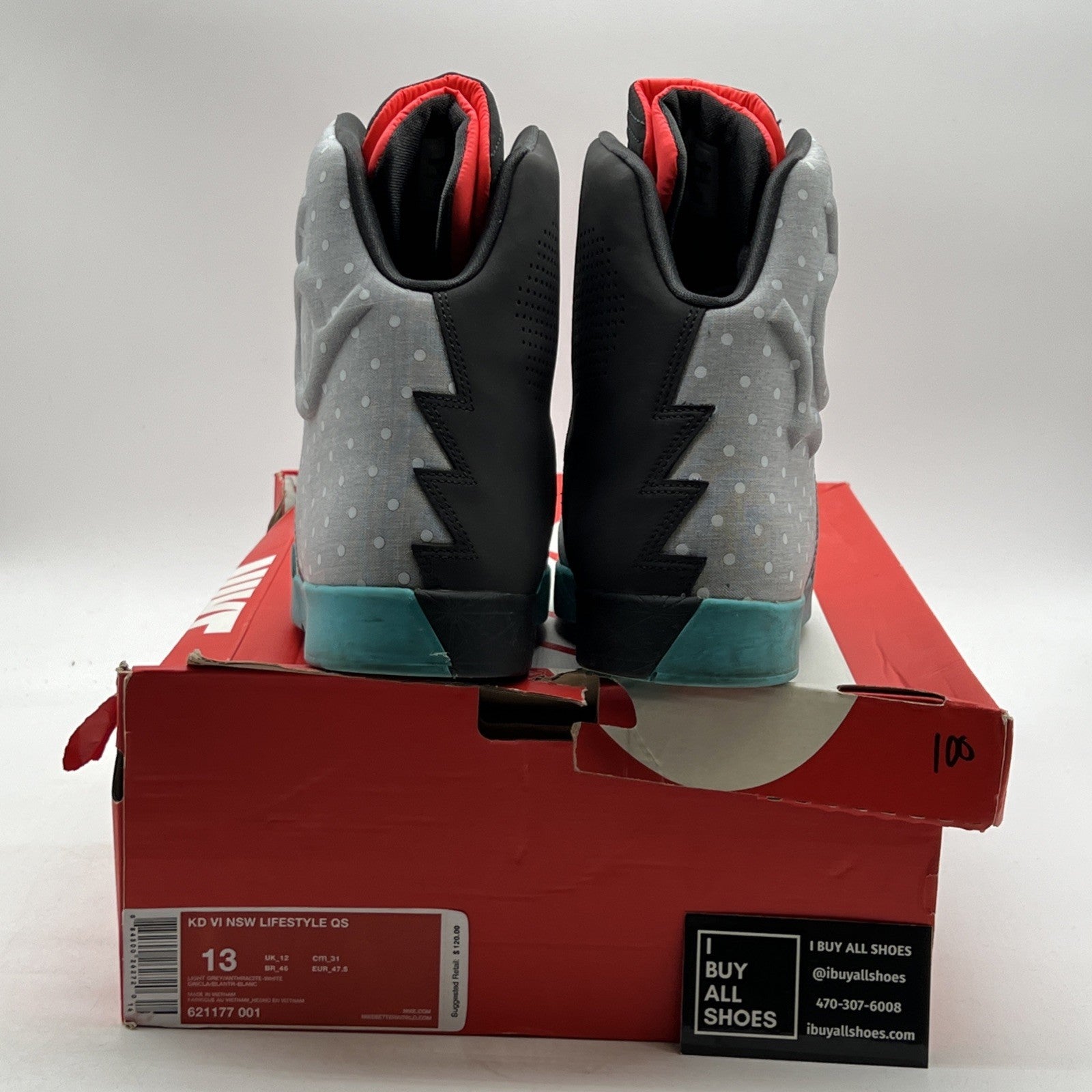 Size 13 - Nike KD 6 Nsw Lifestyle Qs Birthday (621177-001)
