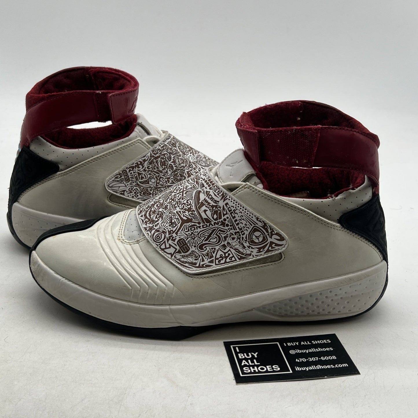 Size 9.5 - Air Jordan 20 OG White Varsity Red (310455-161)