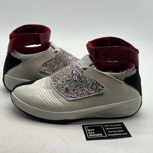 Size 9.5 - Air Jordan 20 OG White Varsity Red (310455-161)