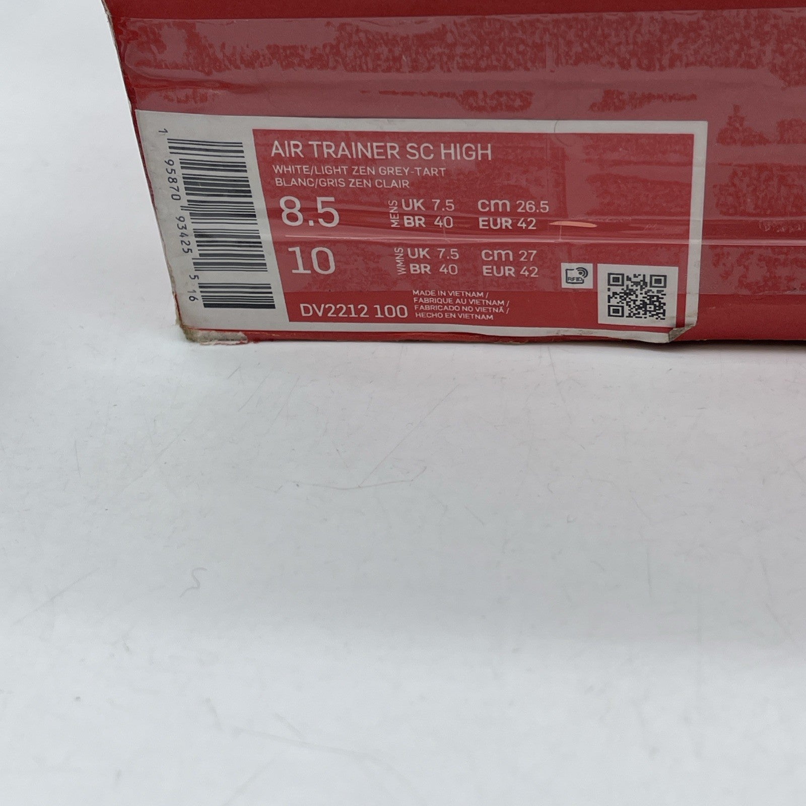 Size 8.5 - Nike Air Trainer SC Bo Jackson Grey White Leather (DV2212-100)