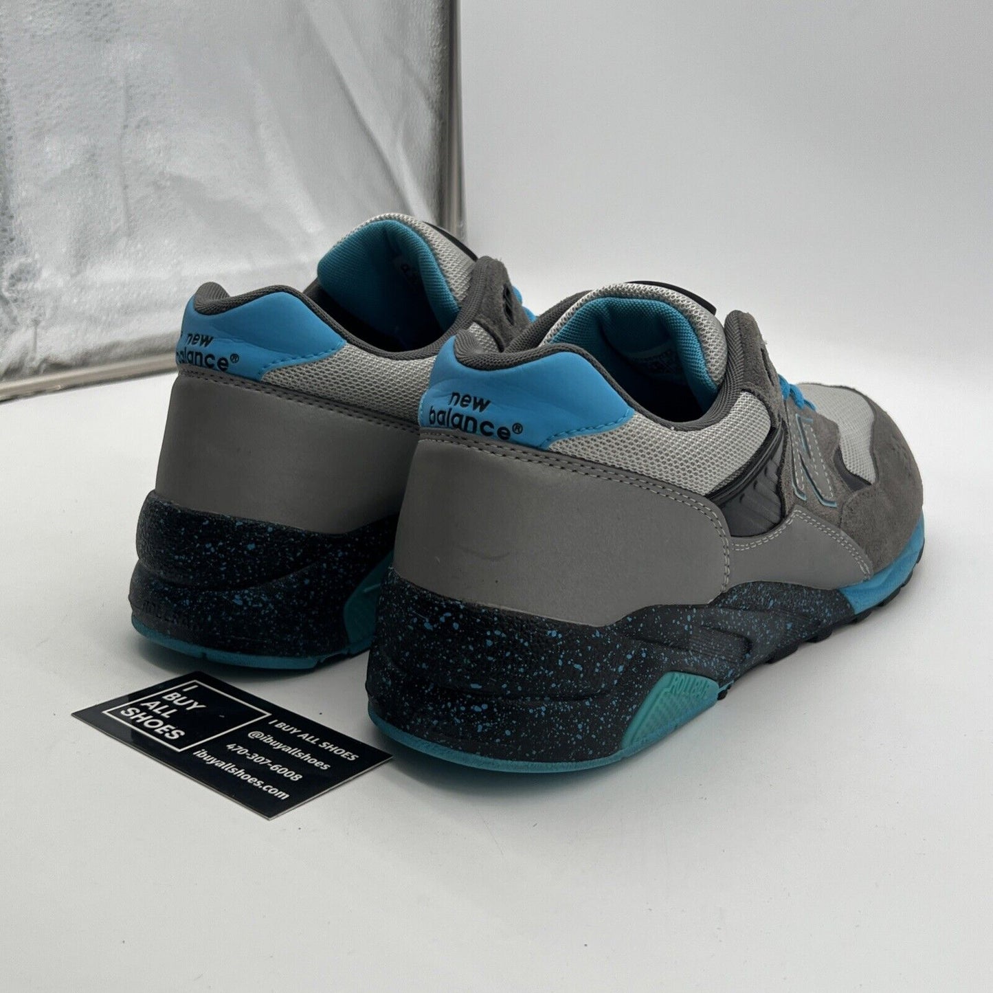 Size 13 - New Balance MT580 Grey/Black-Blue (MT580HTT)