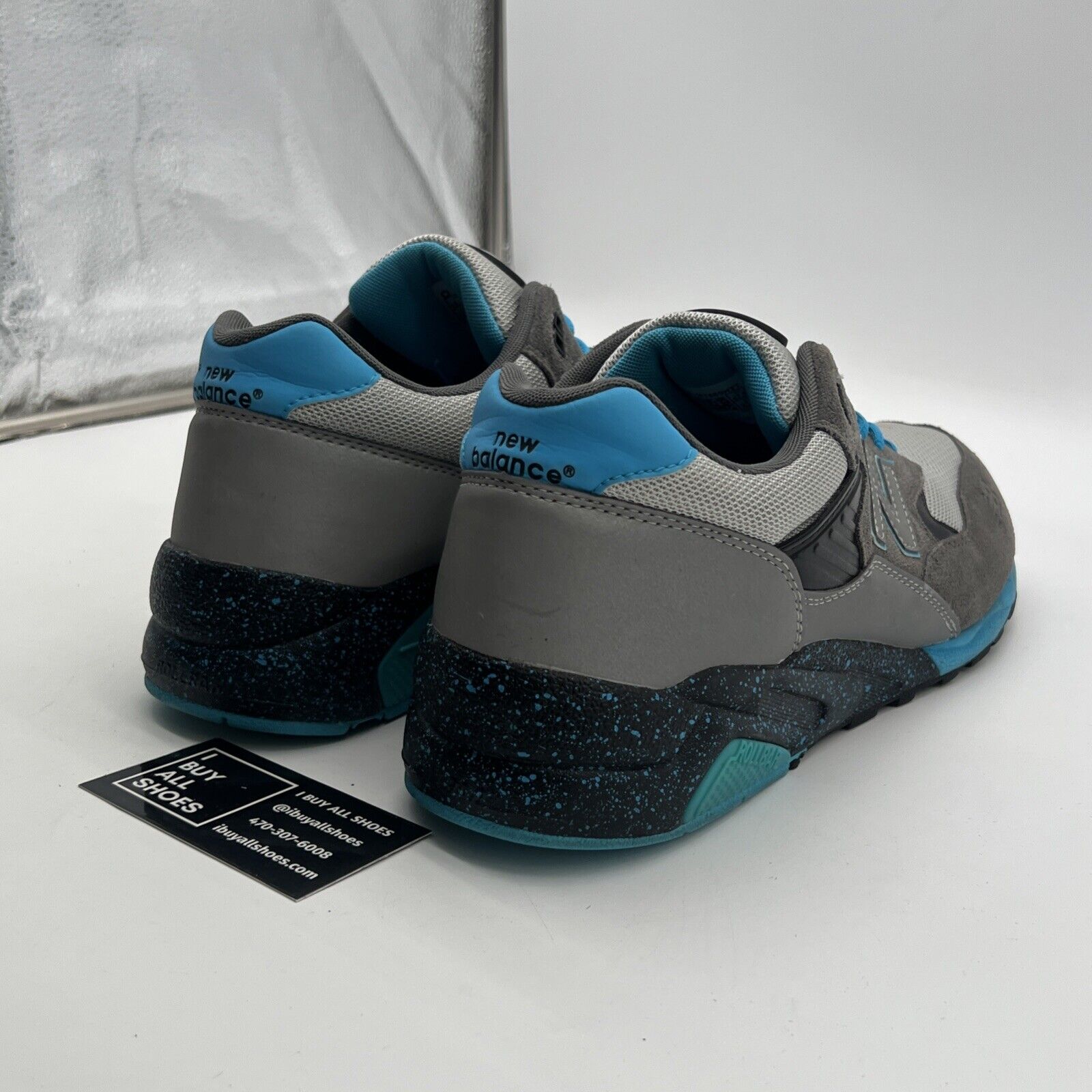 Size 13 - New Balance MT580 Grey/Black-Blue (MT580HTT)