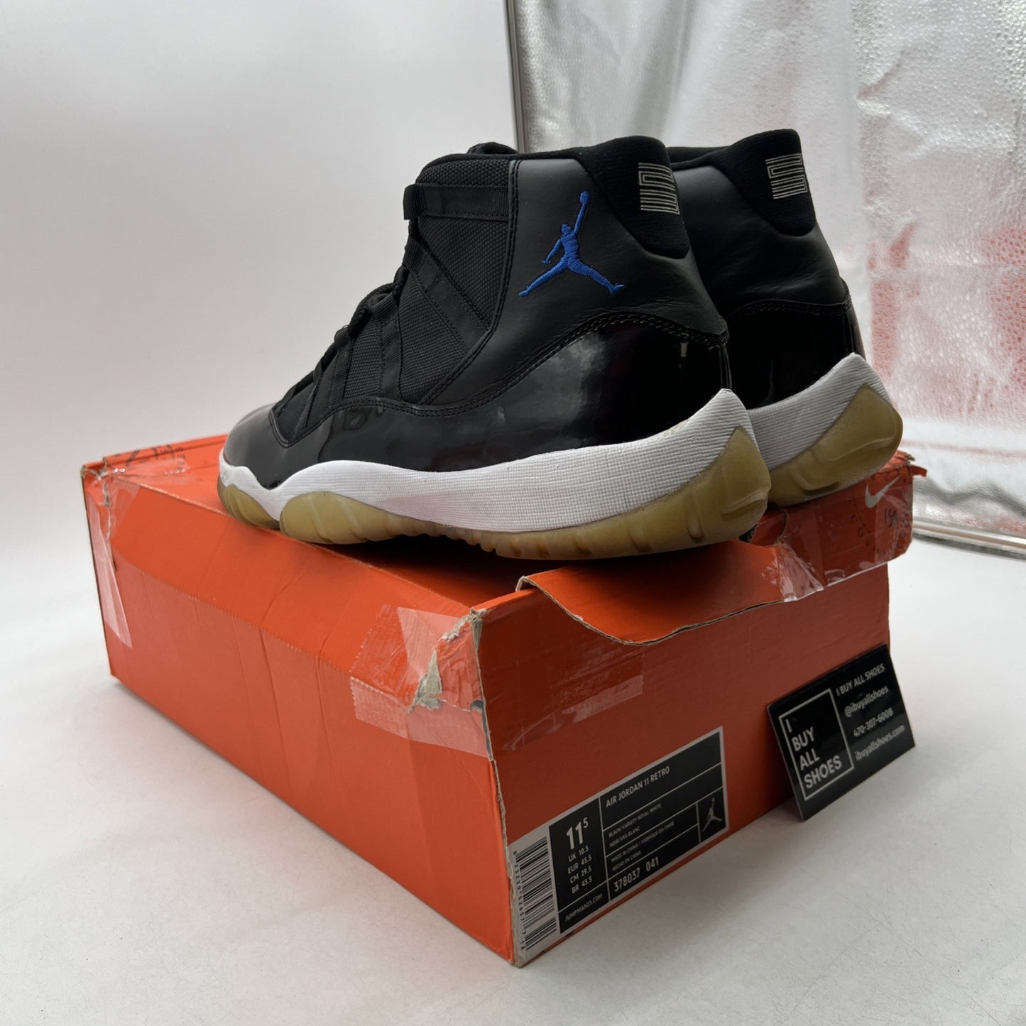 Size 11.5 - Air Jordan 11 Retro 2009 Space Jam (378037-041)