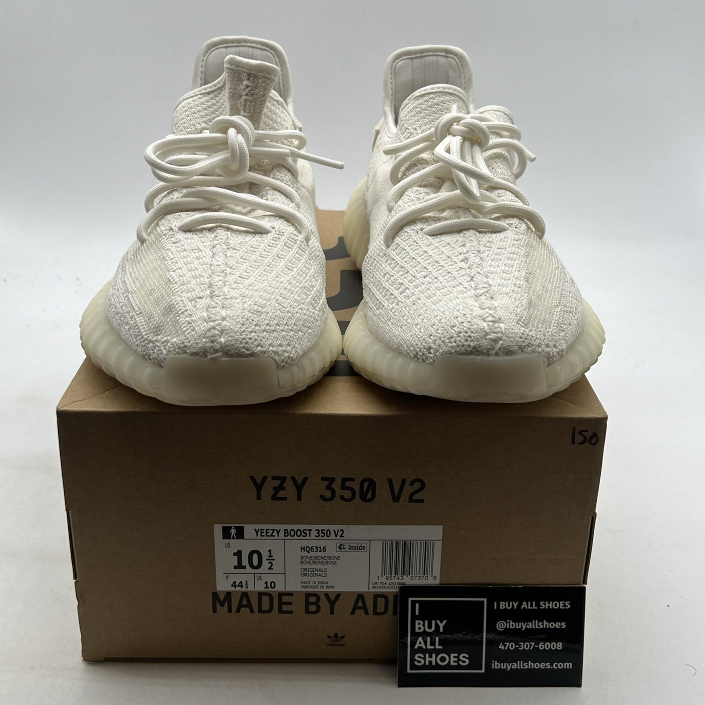 Size 10.5 - adidas Yeezy Boost 350 V2 Low Bone (HQ6316)