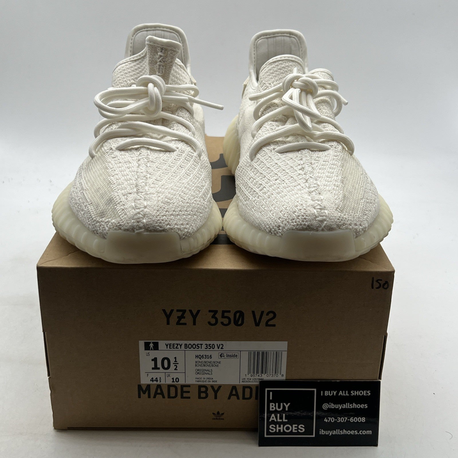 Size 10.5 - adidas Yeezy Boost 350 V2 Low Bone (HQ6316)