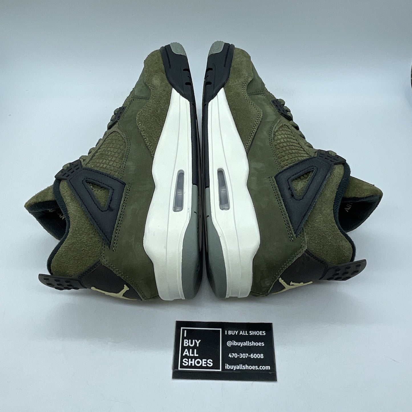 Size 10.5 - Jordan 4 SE Retro Low Craft Olive Green Suede Leather (FB9927-200)