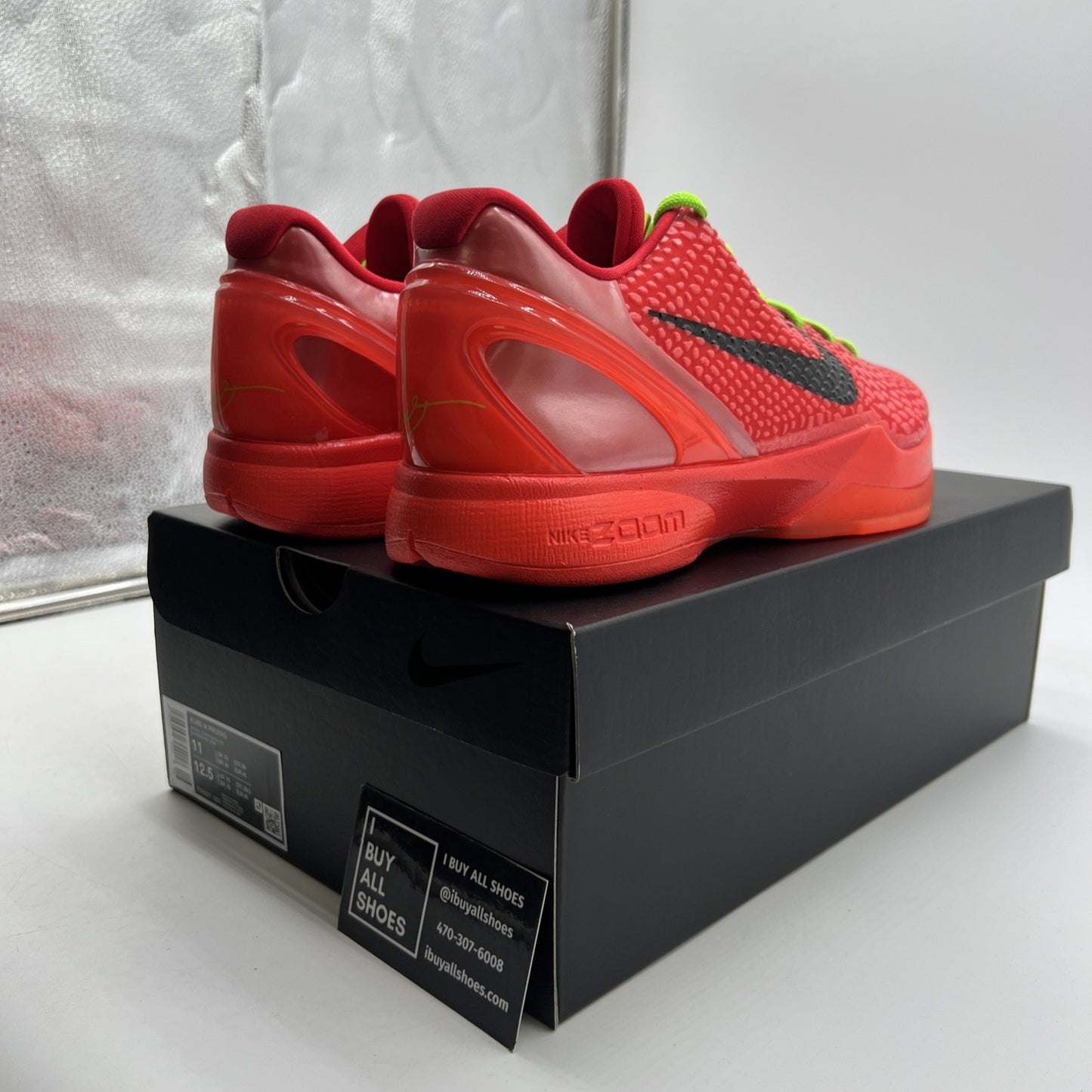 Size 11 - Nike Kobe 6 Protro Low Reverse Grinch (FV4921-600)
