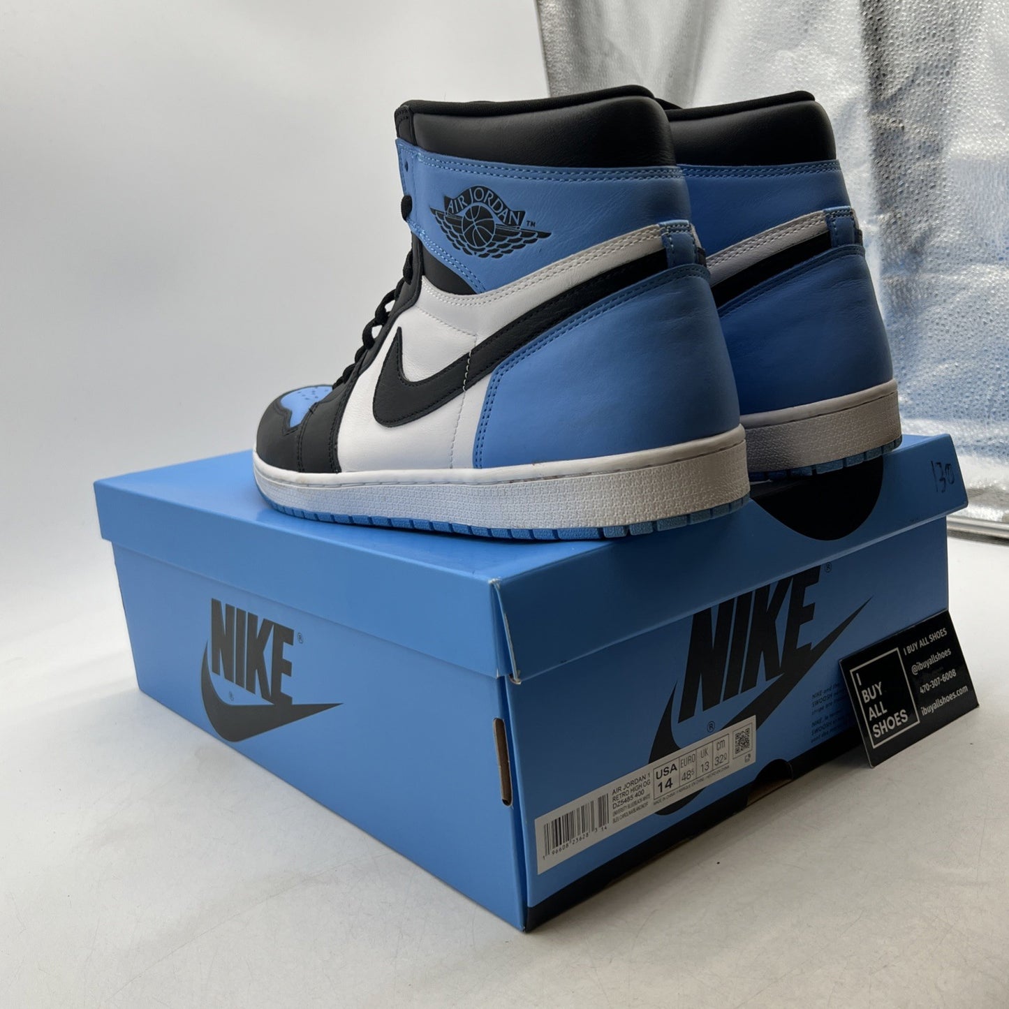 Size 14 - Air Jordan 1 Retro OG High UNC Toe (DZ5485-400)