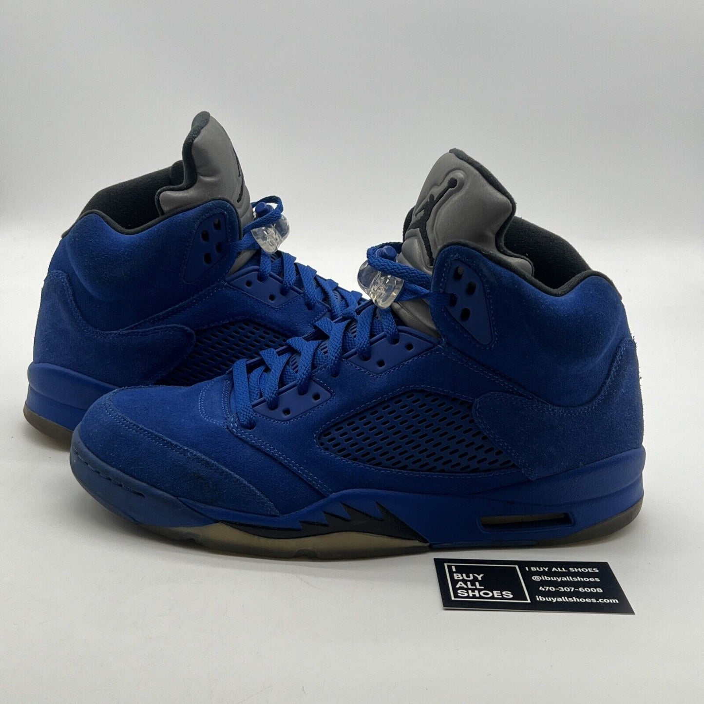 Size 12 - Air Jordan 5 Retro Blue Suede (136027-401)