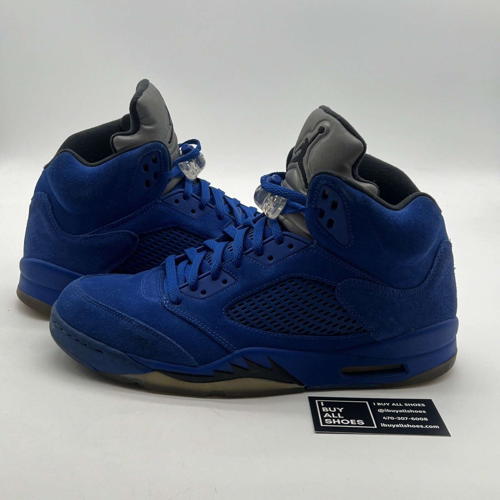 Size 12 - Air Jordan 5 Retro Blue Suede (136027-401)