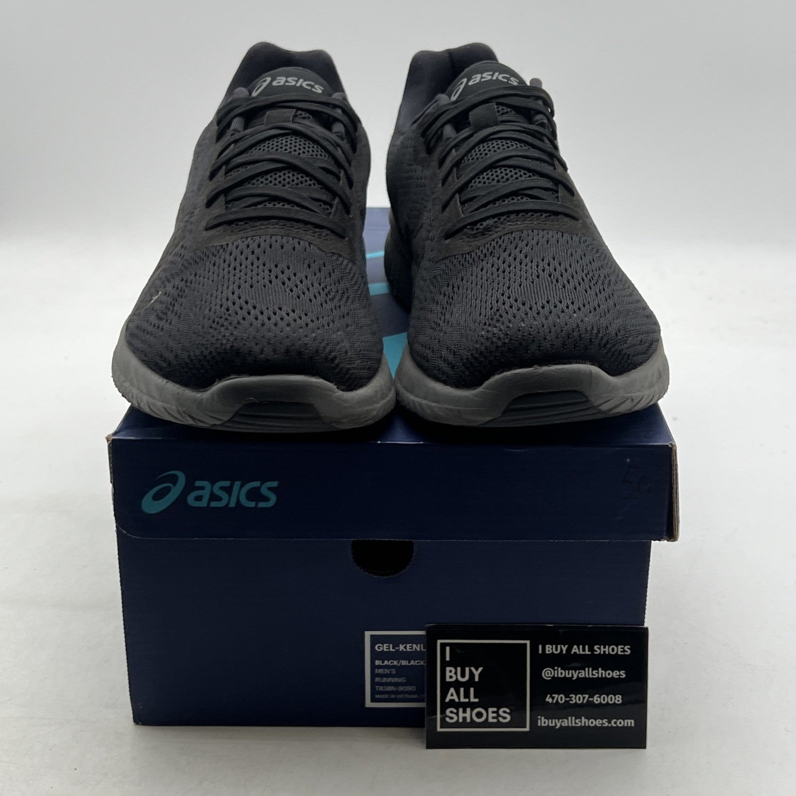 Size 11.5 - ASICS Gel-Quantum 90 Black Running Shoes Lightweight (T838N-9090)