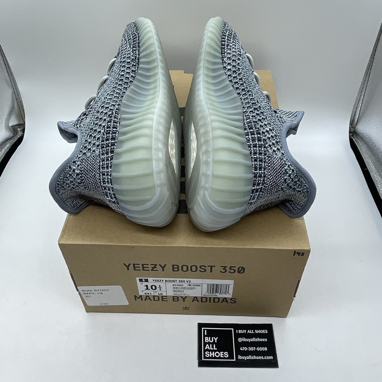 Size 10.5 - adidas Yeezy Boost 350 V2 Ash Blue Brown Suede (GY7657)