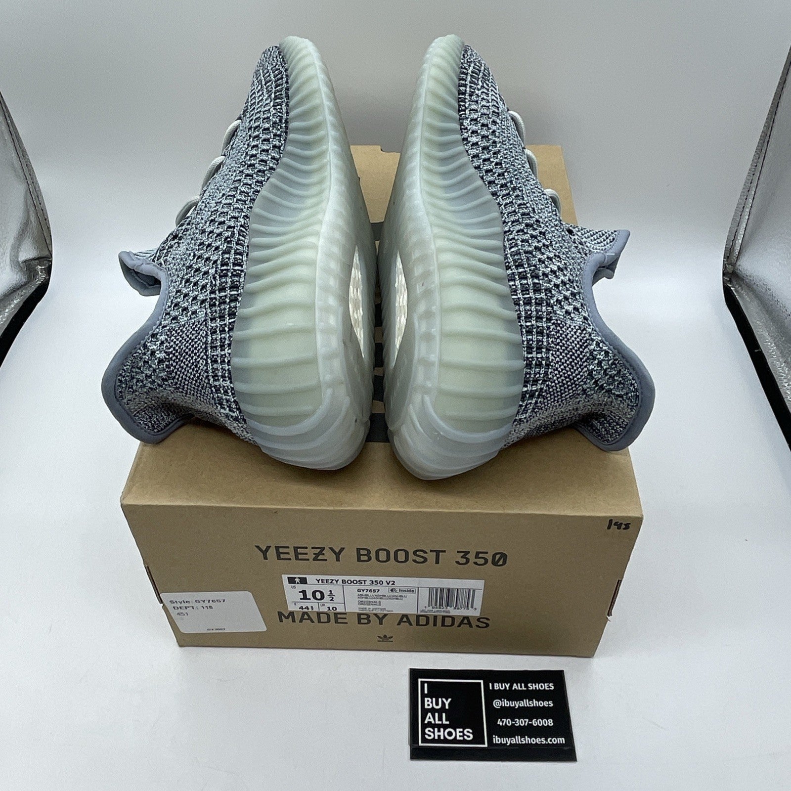 Size 10.5 - adidas Yeezy Boost 350 V2 Ash Blue Brown Suede (GY7657)