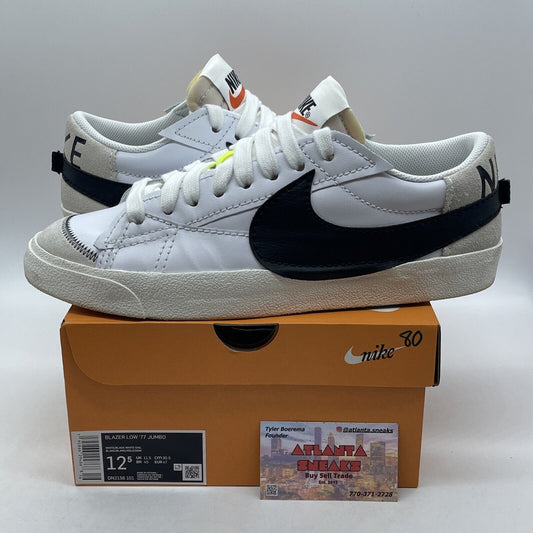 Size 12.5 - Nike Blazer '77 Jumbo Low White Black Grey Suede (DN2158-101)