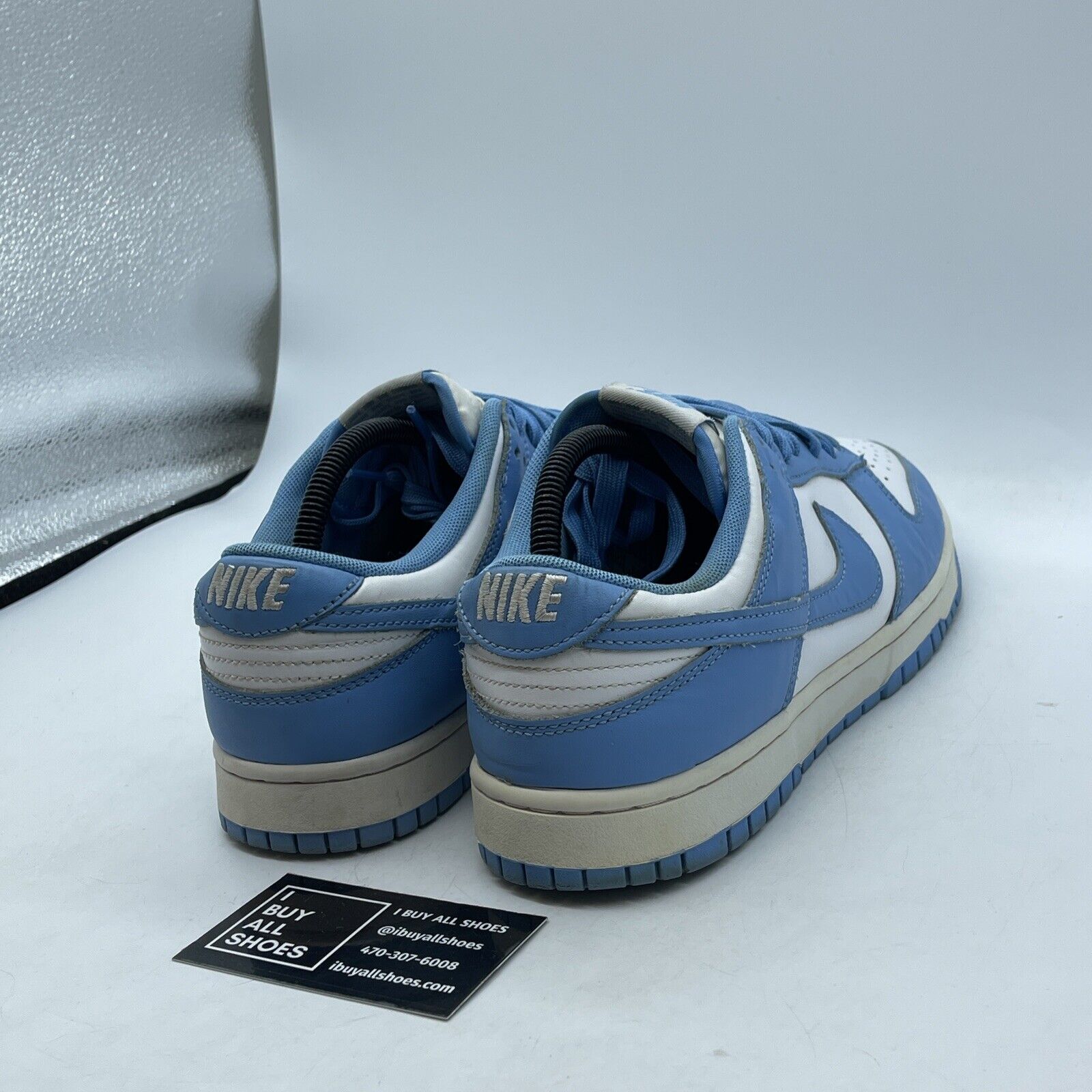 Size 9 - Nike Dunk Low University Blue White Suede Leather (DD1391-102)
