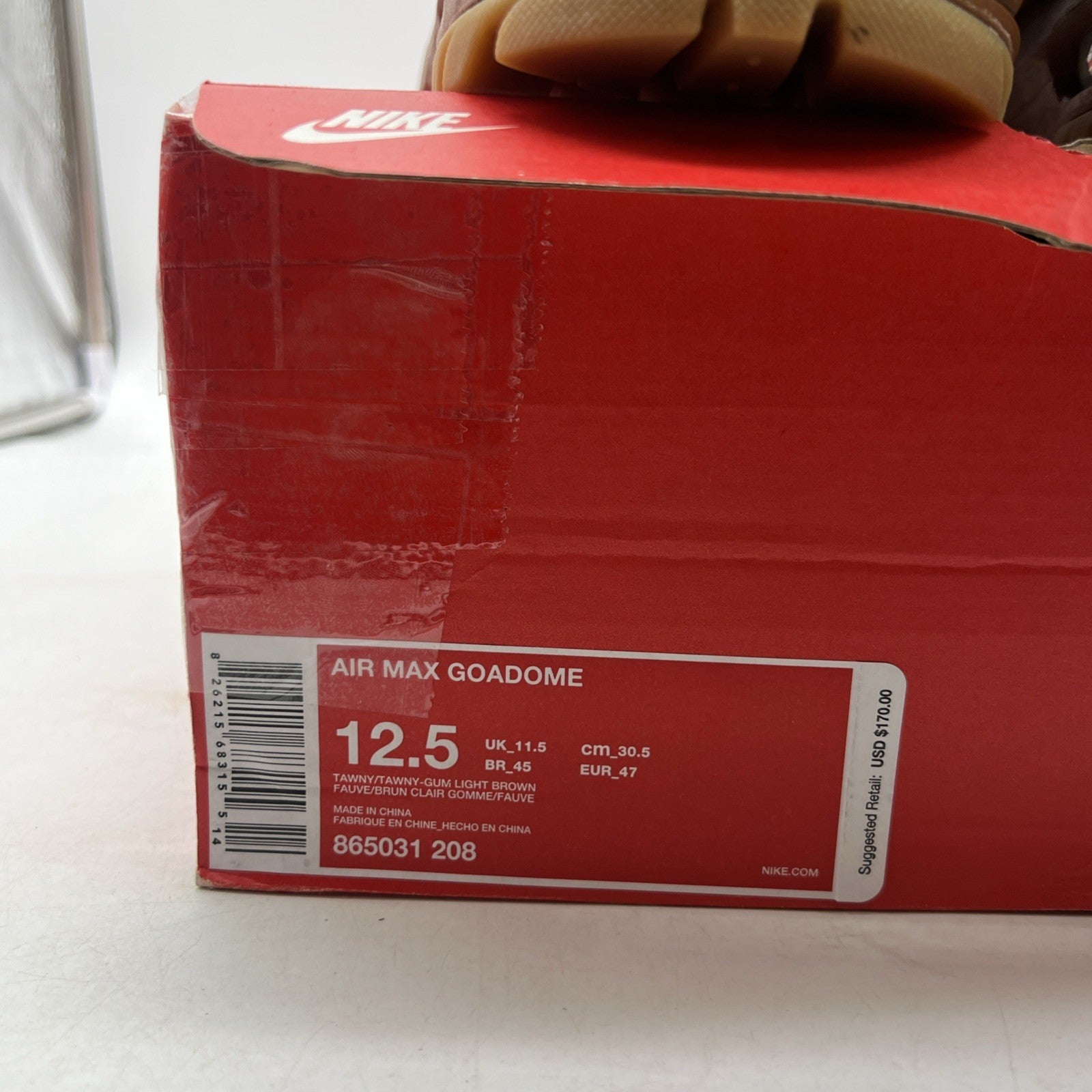 Size 12.5 - Nike Air Max Goadome Tawny (865031-208)