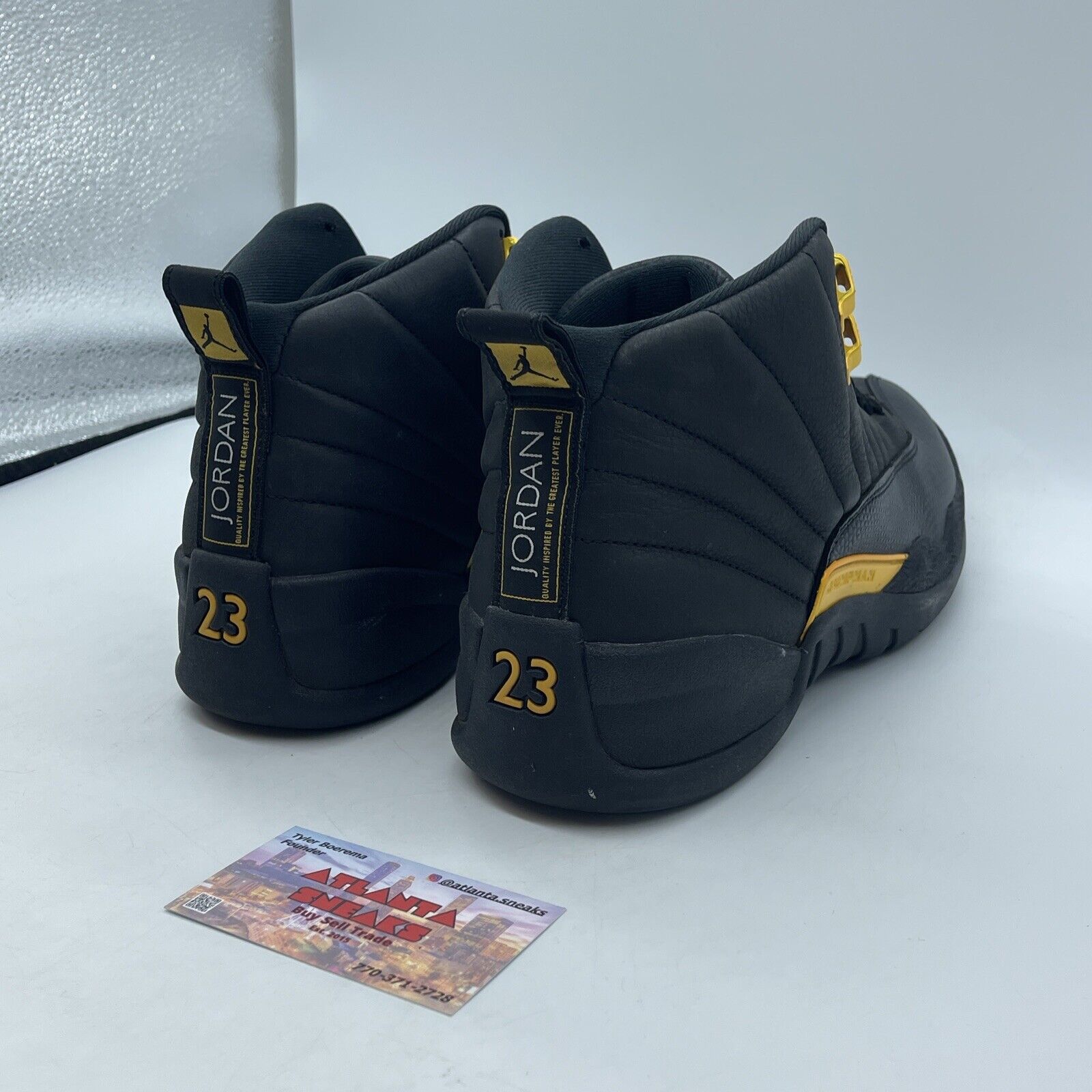 Size 9.5 - Jordan 12 Retro Mid Black Taxi Yellow (CT8013-071)