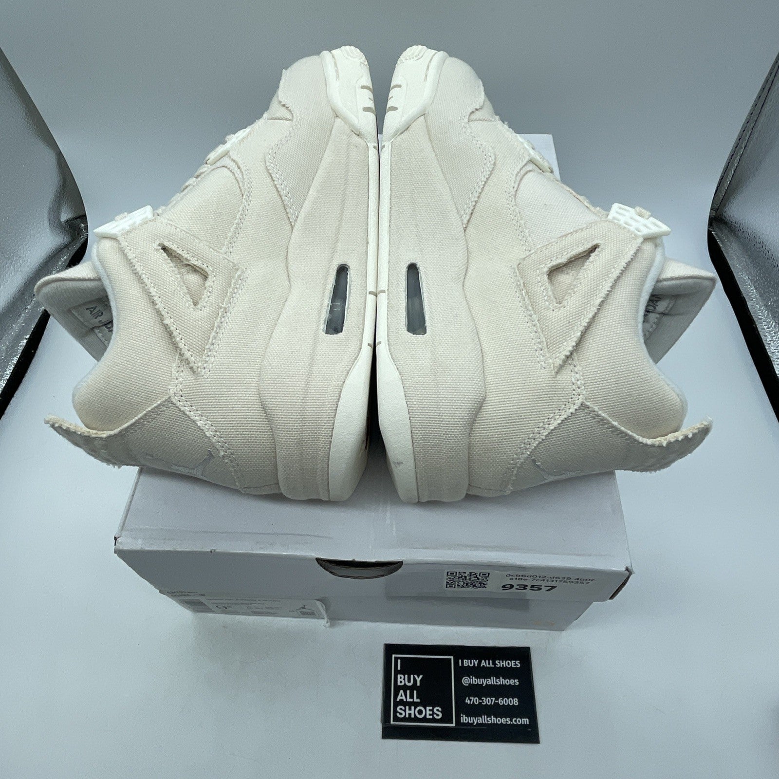 Size 9.5W - Air Jordan 4 Retro Blank Canvas  (DQ4909-100)