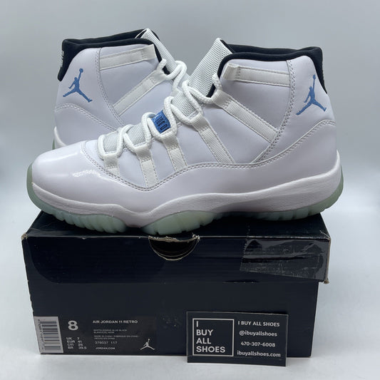 Size 8 - Jordan 11 Retro High Legend Blue White Black Leather (378037-117)
