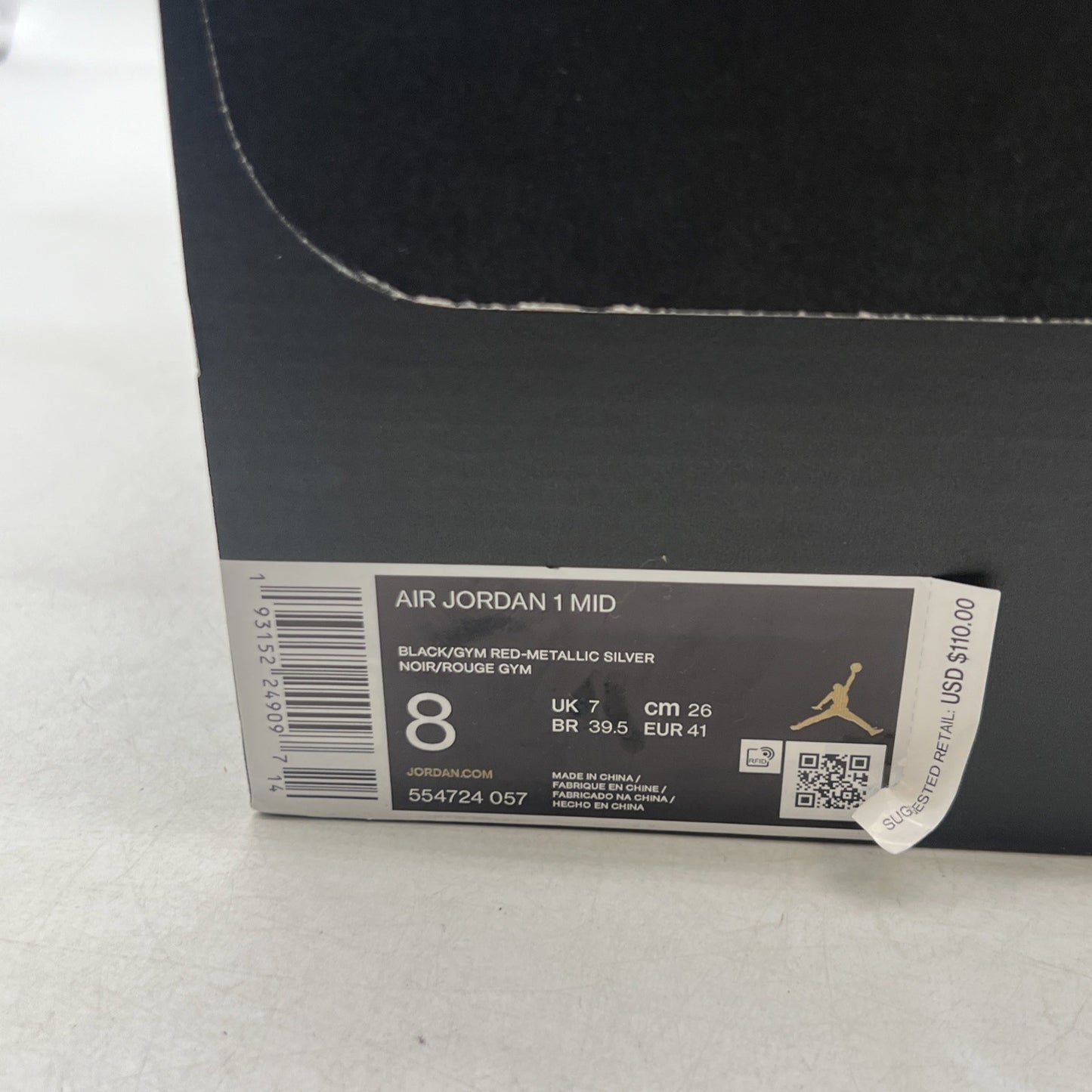 Size 8 - Air Jordan 1 Mid Johnny Kilroy (554724-057)