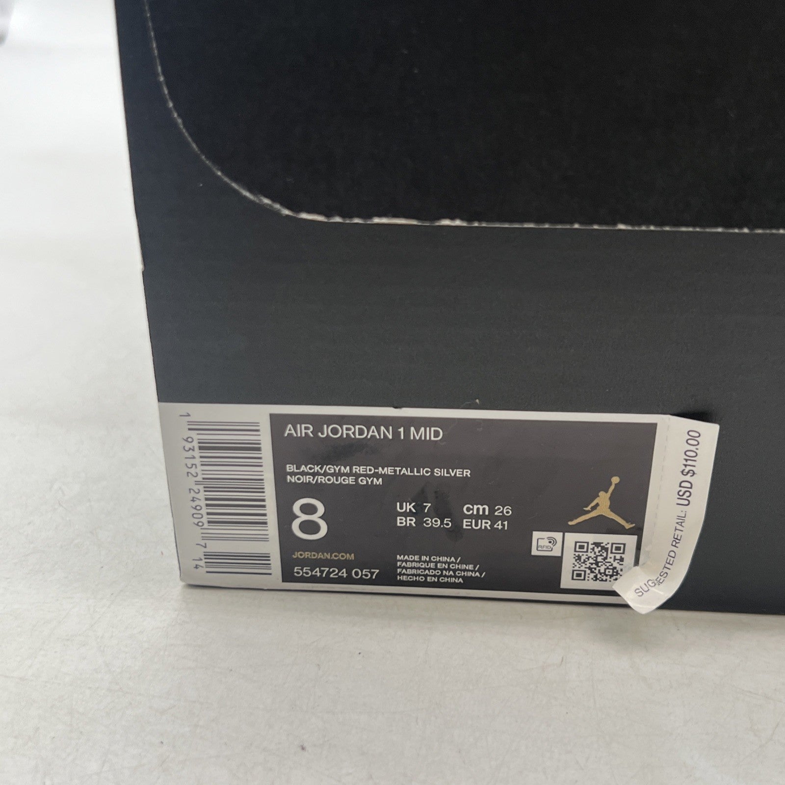 Size 8 - Air Jordan 1 Mid Johnny Kilroy (554724-057)
