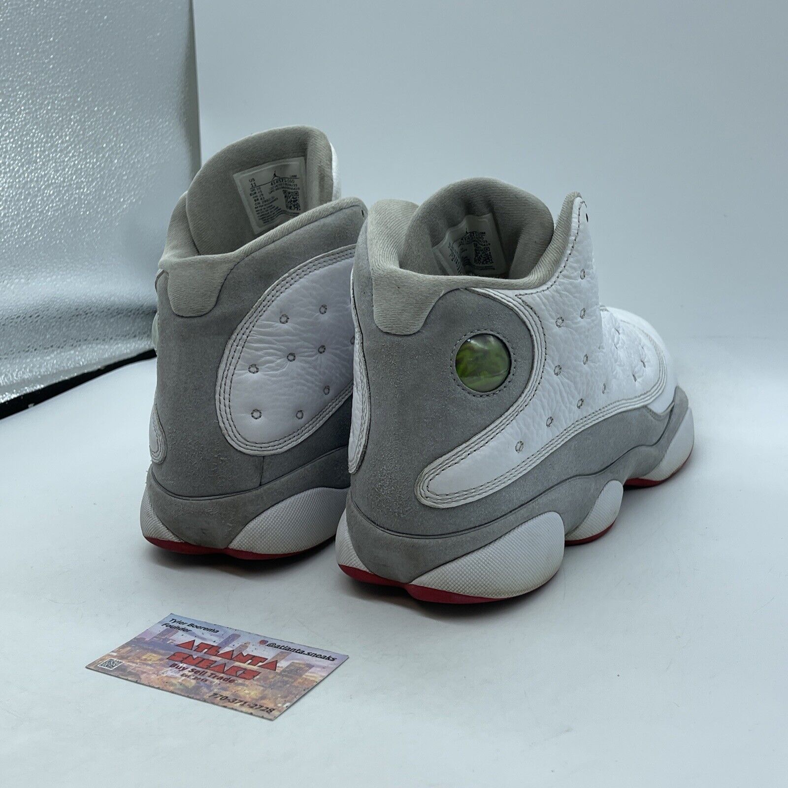 Size 11 - Air Jordan 13 Retro White Wolf Grey Suede Leather (414571-160)