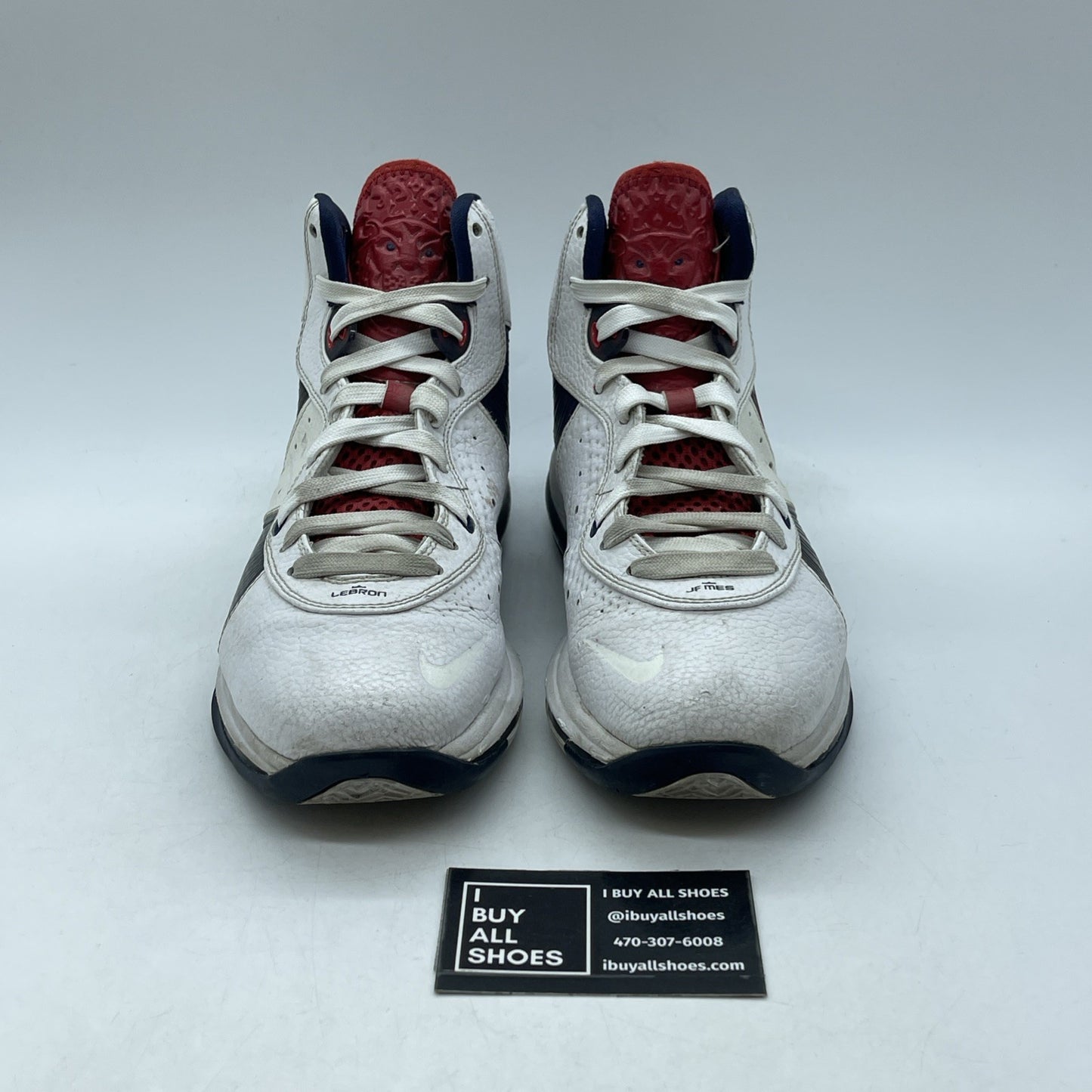 Size 6.5 (GS) - Nike Air Max LeBron VIII Mid Independence Day (415238-100)