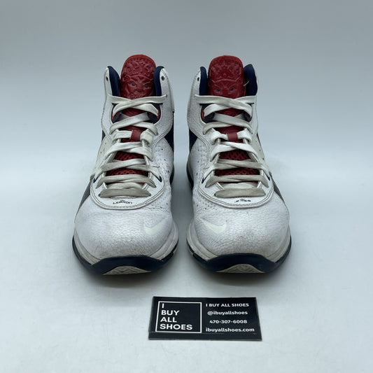 Size 6.5 (GS) - Nike Air Max LeBron VIII Mid Independence Day (415238-100)