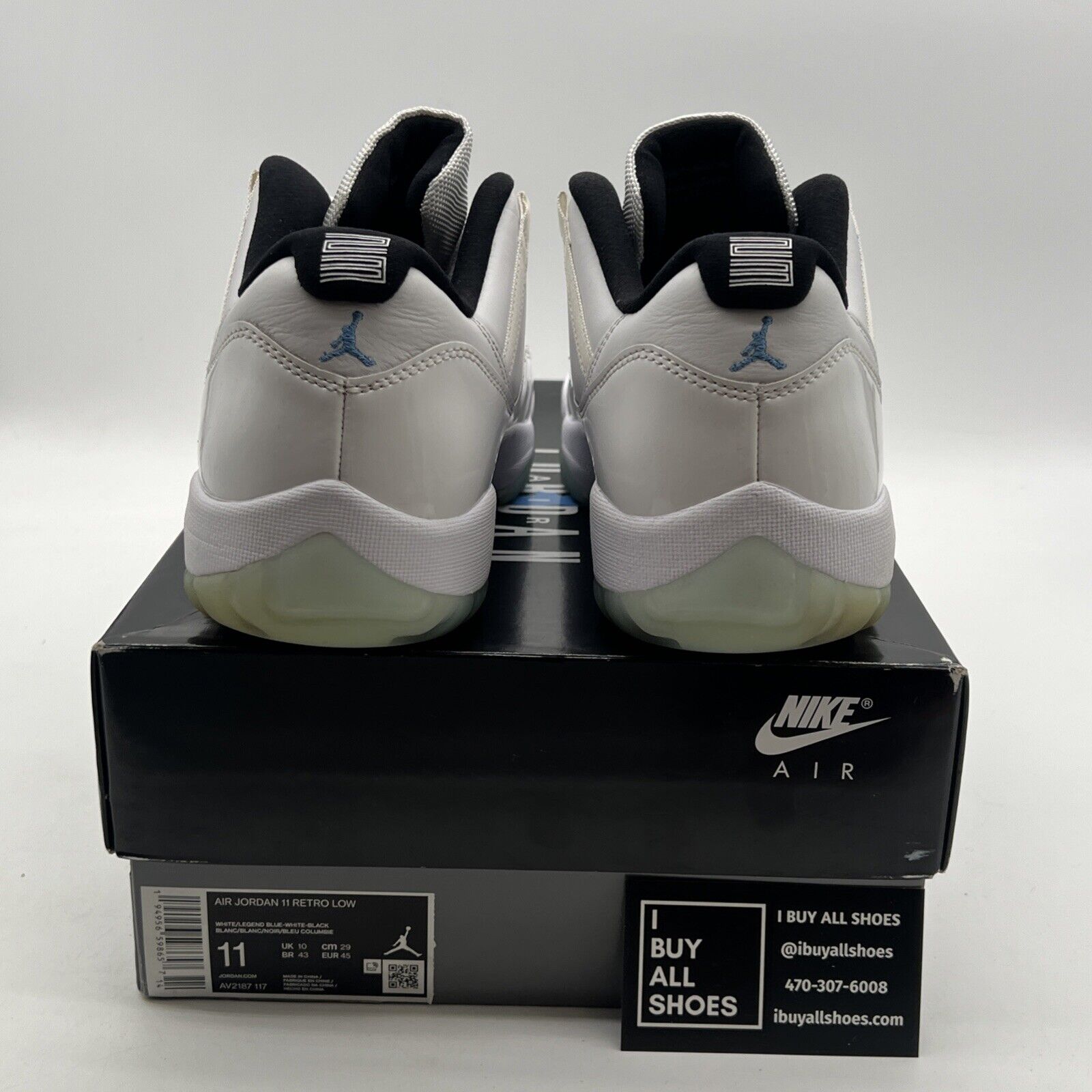 Size 11 - Air Jordan 11 Retro Low Legend Blue (AV2187-117)