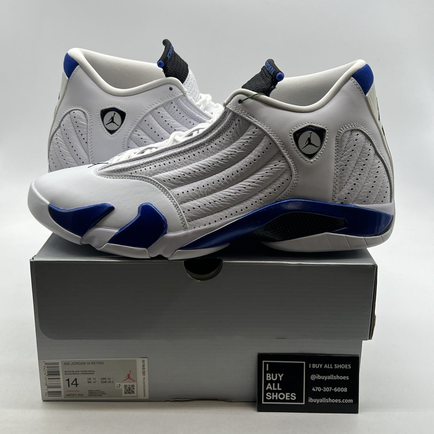 Size 14 - Air Jordan 14 Retro Hyper Royal (487471-104)