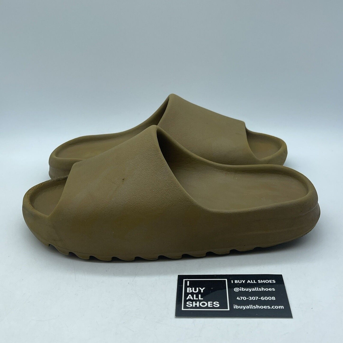 Size 11 - Adidas Yeezy Slide ochre Brown Rubber (599424-004)