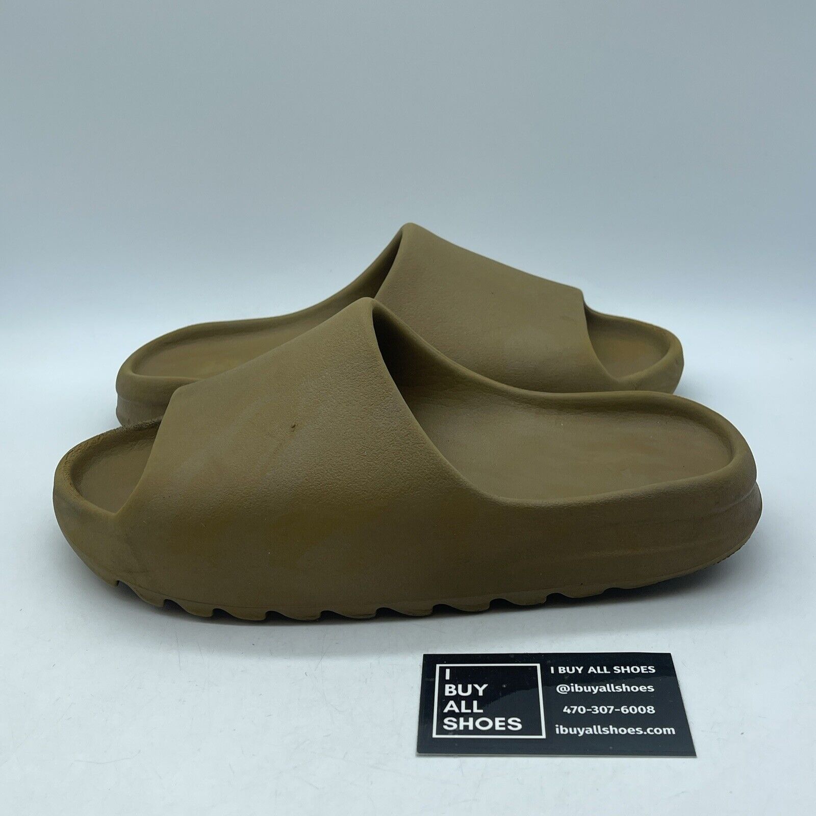 Size 11 - Adidas Yeezy Slide ochre Brown Rubber (599424-004)