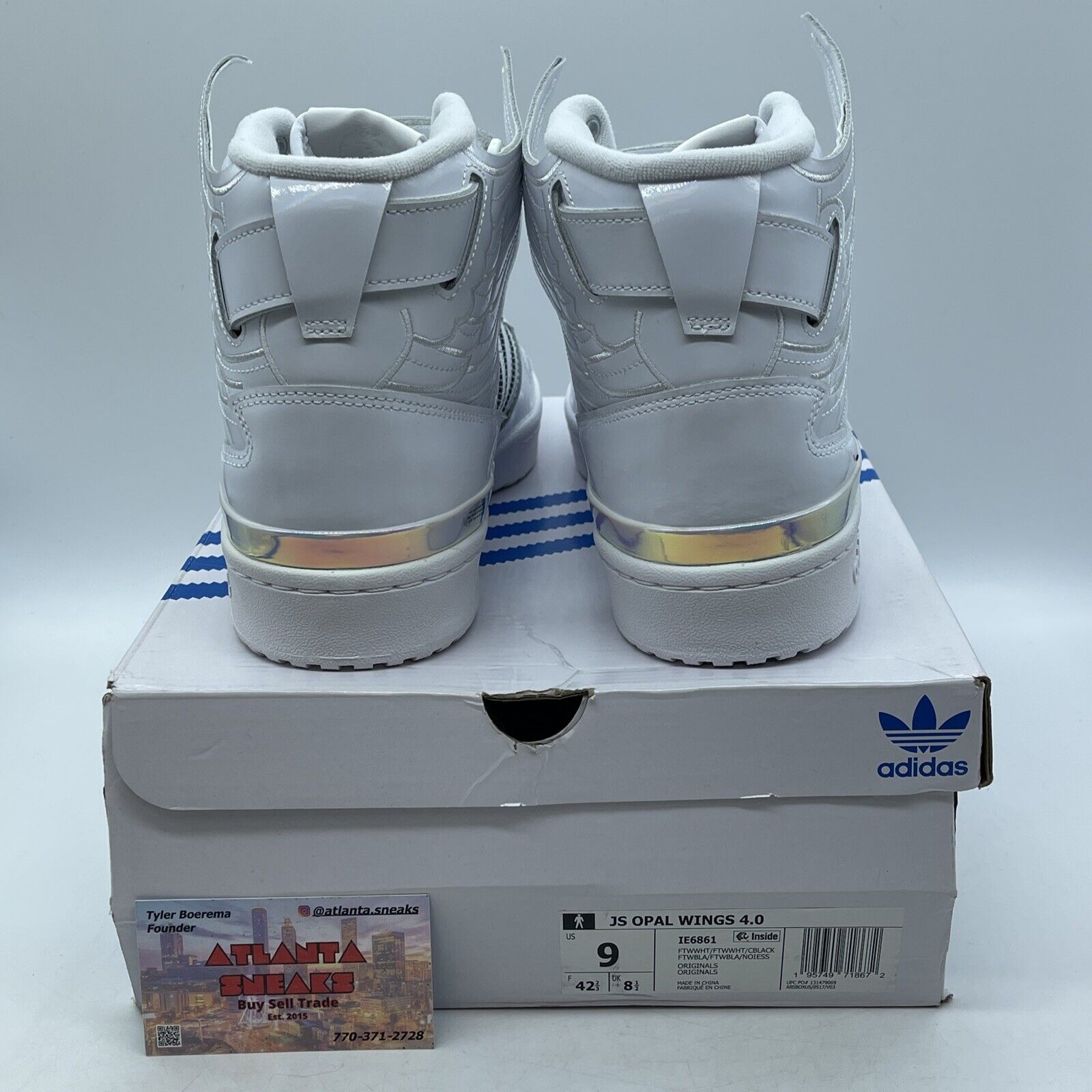 Size 9 - adidas Jeremy Scott x Forum Wings 4.0 White Opal Leather (IE6861)